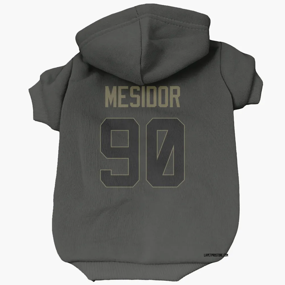 Los Angeles Chargers Akheem Mesidor Black Service Pet Hoodie for Dog & Cat