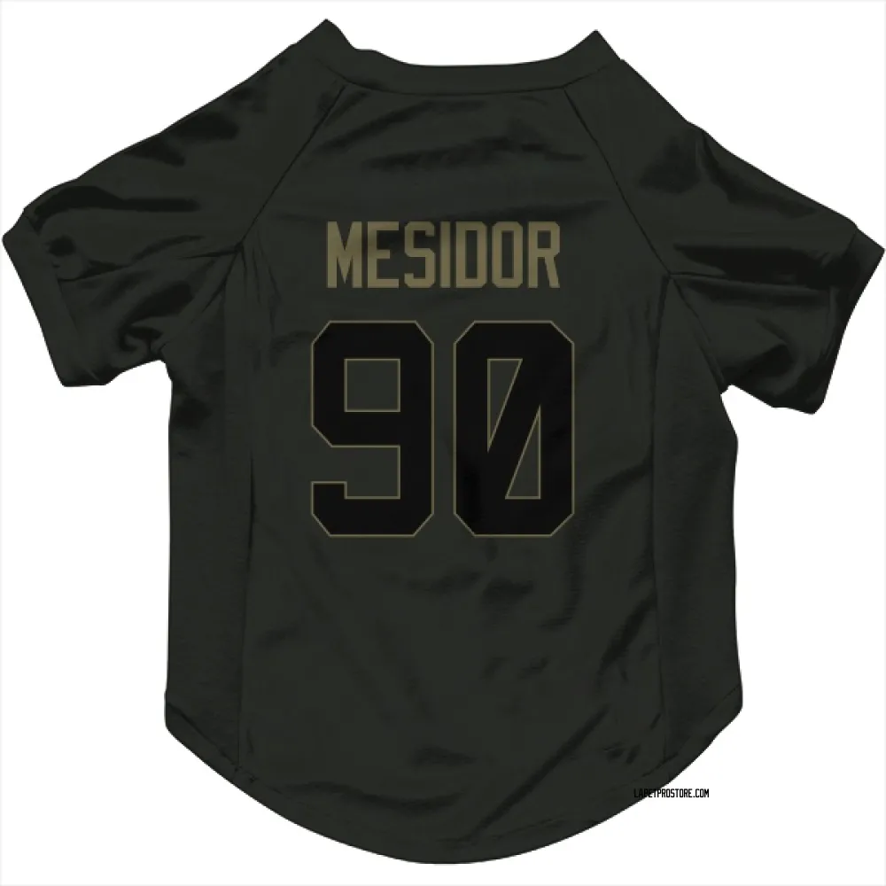Los Angeles Chargers Akheem Mesidor Black Service Pet Jersey for Dog & Cat