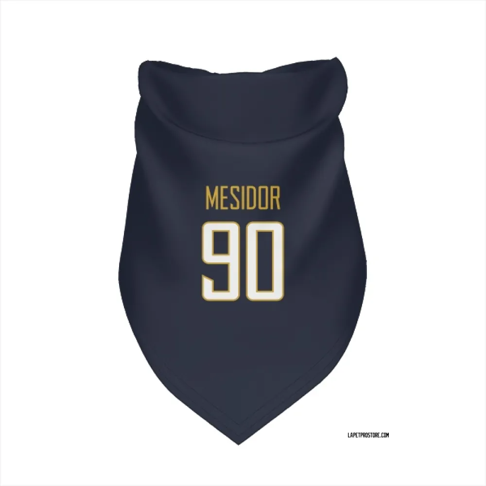 Los Angeles Chargers Akheem Mesidor Navy Pet Bandana for Dog & Cat