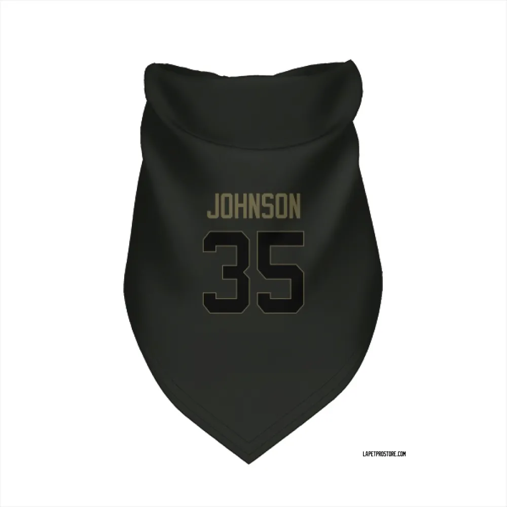 Los Angeles Chargers Amar Johnson Black Service Pet Bandana for Dog & Cat