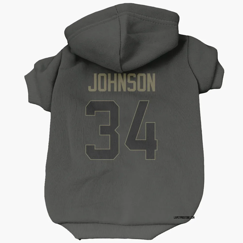 Los Angeles Chargers Amar Johnson Black Service Pet Hoodie for Dog & Cat