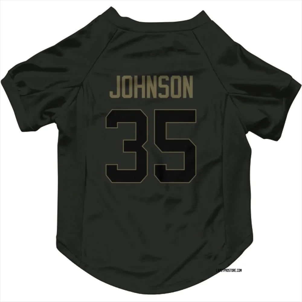 Los Angeles Chargers Amar Johnson Black Service Pet Jersey for Dog & Cat