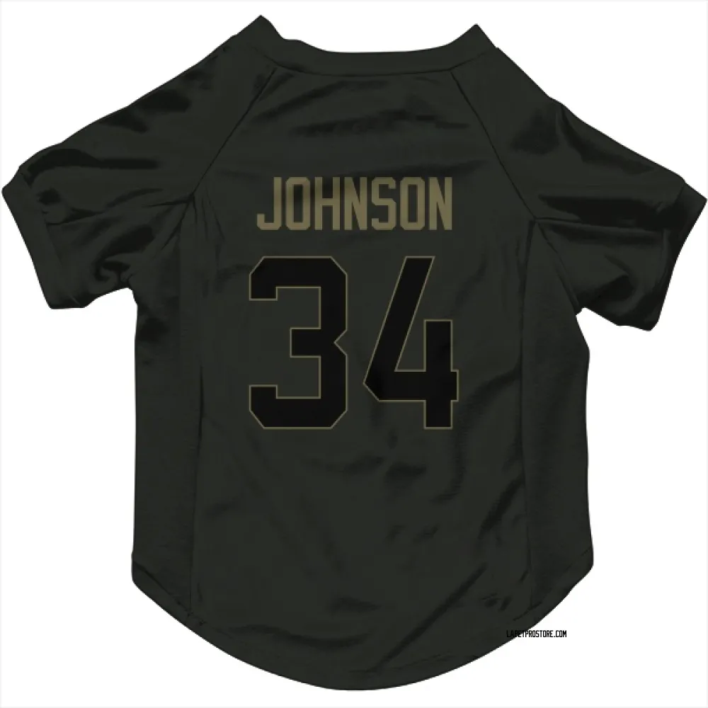 Los Angeles Chargers Amar Johnson Black Service Pet Jersey for Dog & Cat