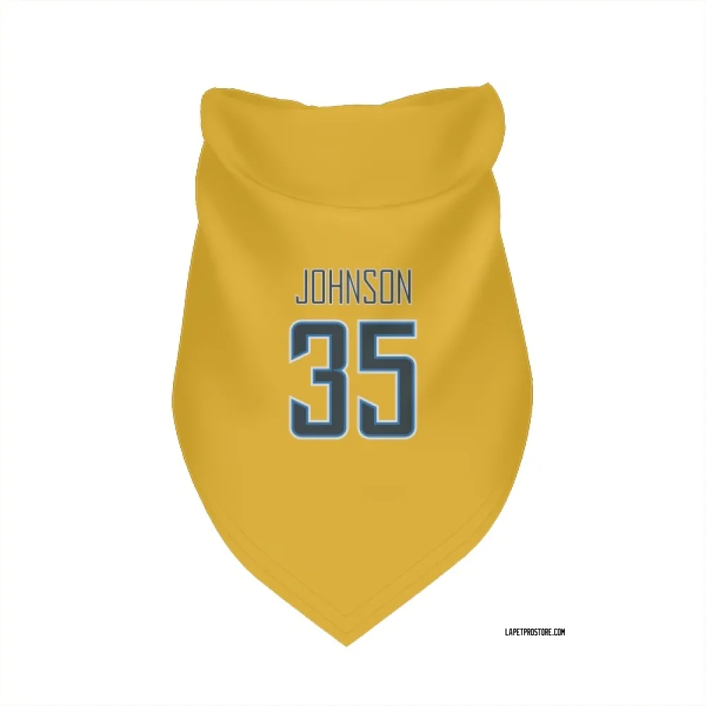 Los Angeles Chargers Amar Johnson Gold Pet Bandana for Dog & Cat
