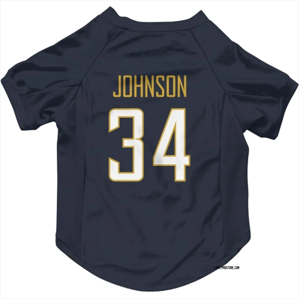 Los Angeles Chargers Amar Johnson Navy Pet Jersey for Dog & Cat