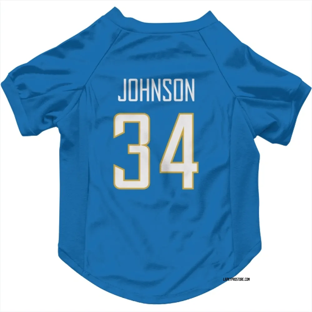 Los Angeles Chargers Amar Johnson Powder Blue Pet Jersey for Dog & Cat