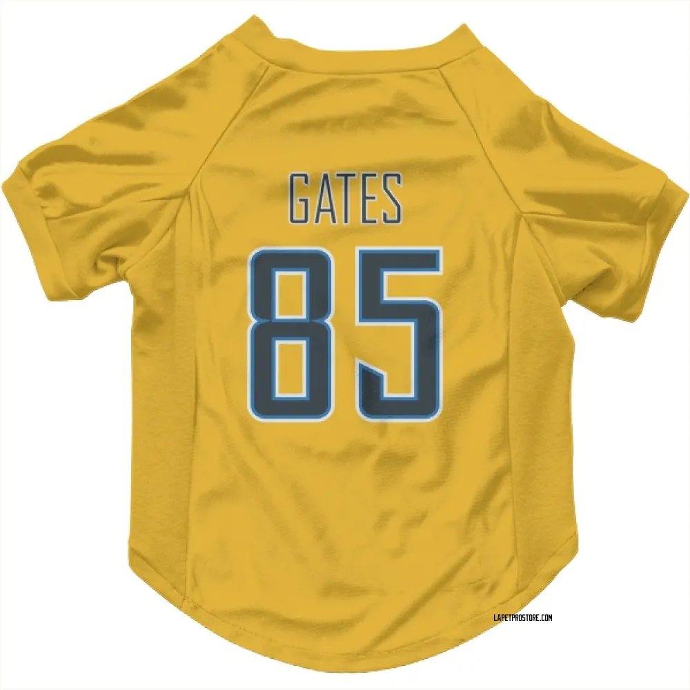 Los Angeles Chargers Antonio Gates Gold Pet Jersey for Dog & Cat