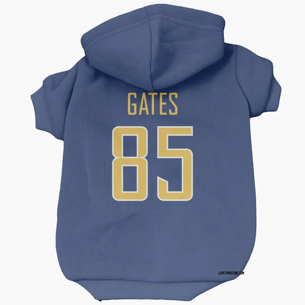Los Angeles Chargers Antonio Gates Royal Gold Pet Hoodie for Dog & Cat