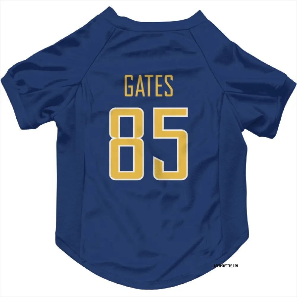 Los Angeles Chargers Antonio Gates Royal Gold Pet Jersey for Dog & Cat