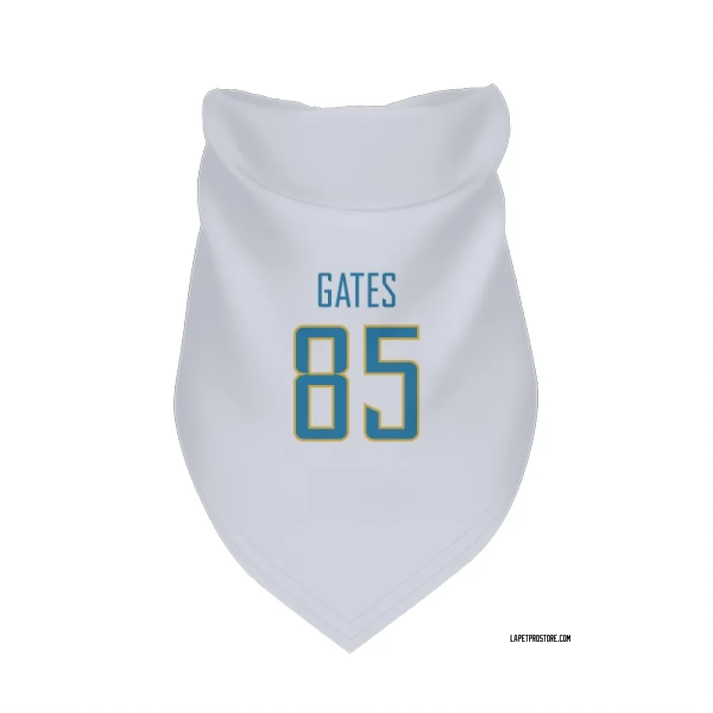Los Angeles Chargers Antonio Gates White Pet Bandana for Dog & Cat