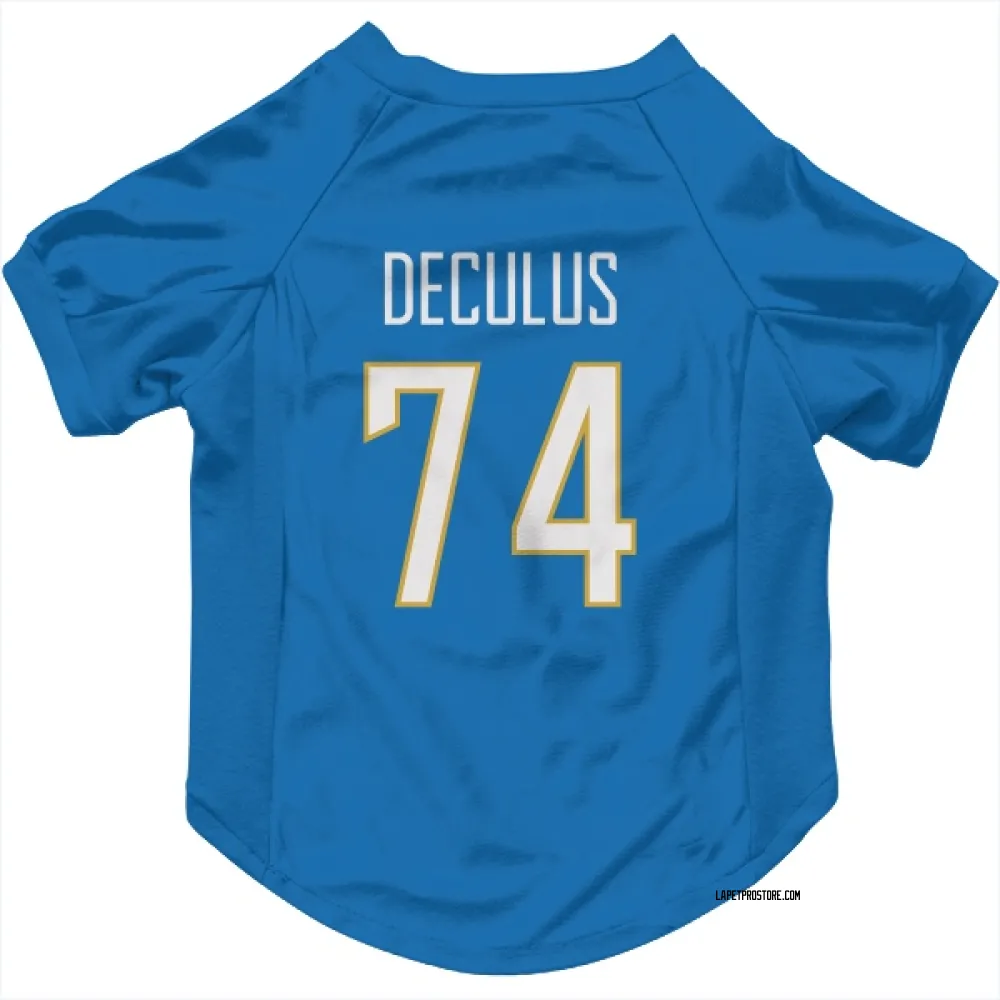 Los Angeles Chargers Austin Deculus Powder Blue Pet Jersey for Dog & Cat