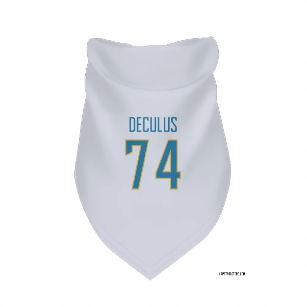 Los Angeles Chargers Austin Deculus White Pet Bandana for Dog & Cat