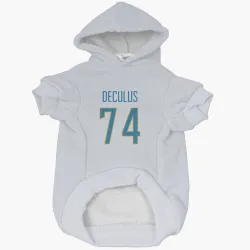 Los Angeles Chargers Austin Deculus White Pet Hoodie for Dog & Cat