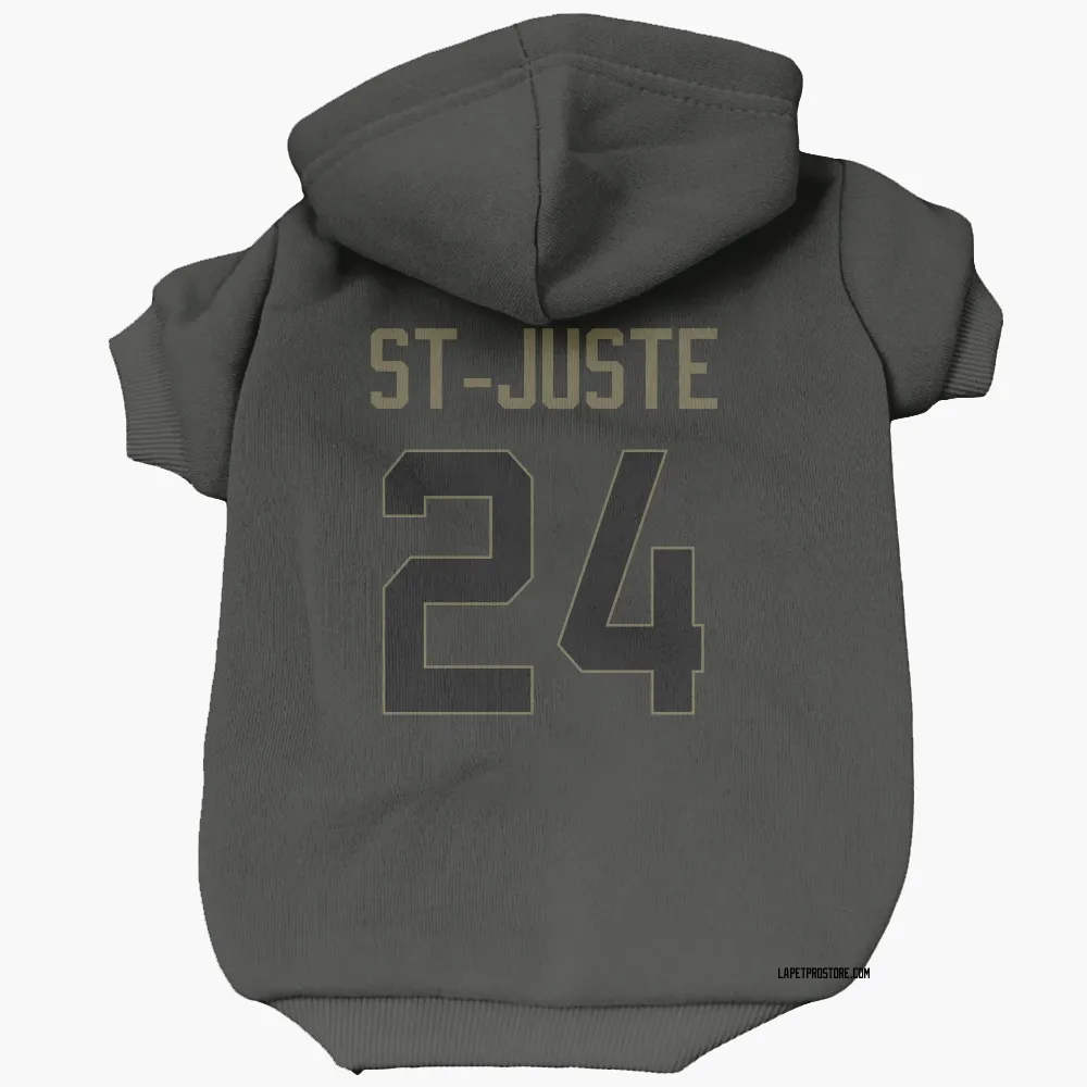 Los Angeles Chargers Benjamin St-Juste Black Service Pet Hoodie for Dog & Cat