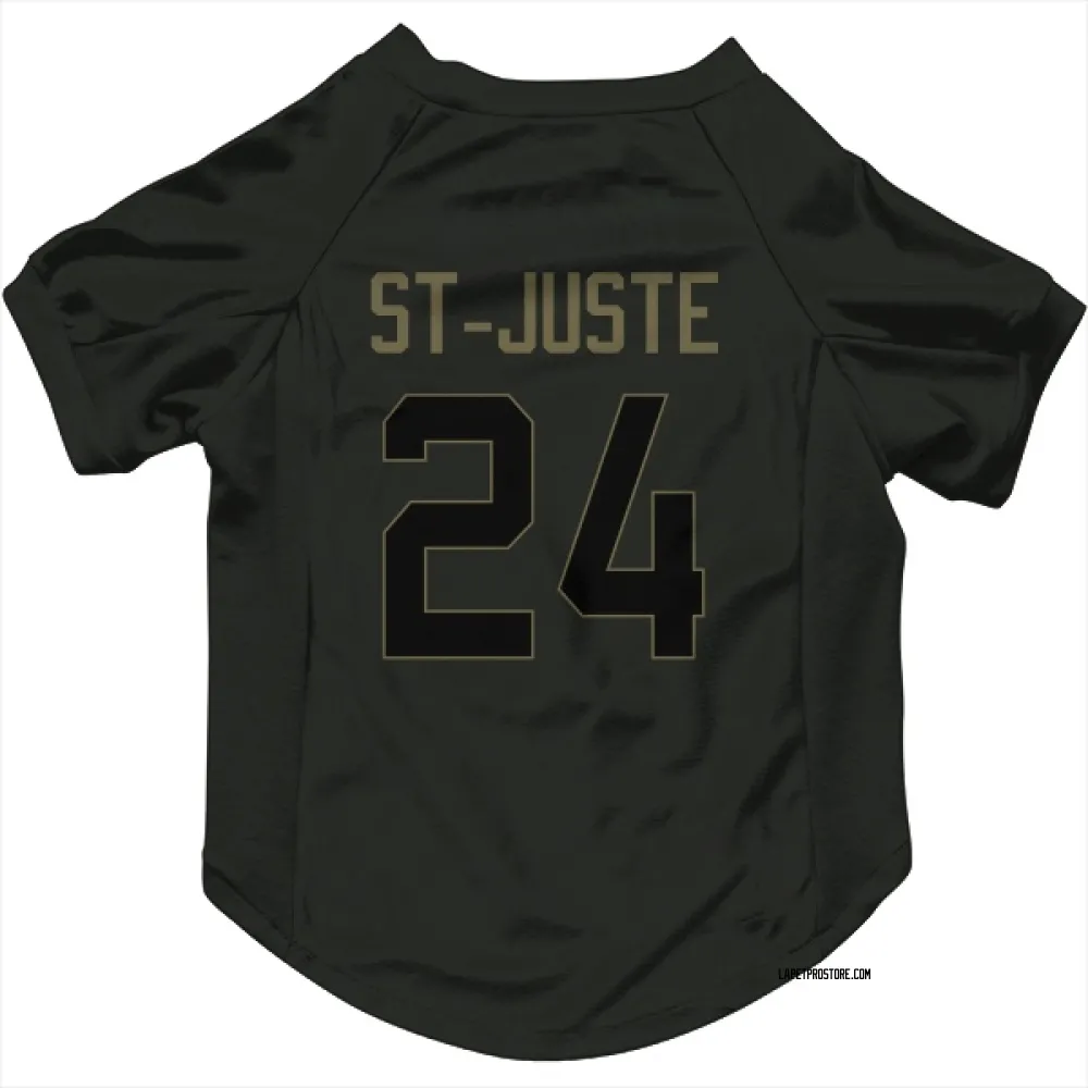 Los Angeles Chargers Benjamin St-Juste Black Service Pet Jersey for Dog & Cat