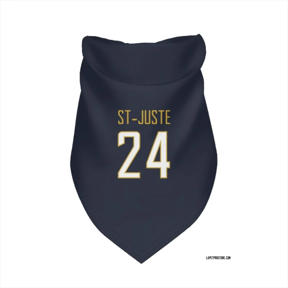 Los Angeles Chargers Benjamin St-Juste Navy Pet Bandana for Dog & Cat