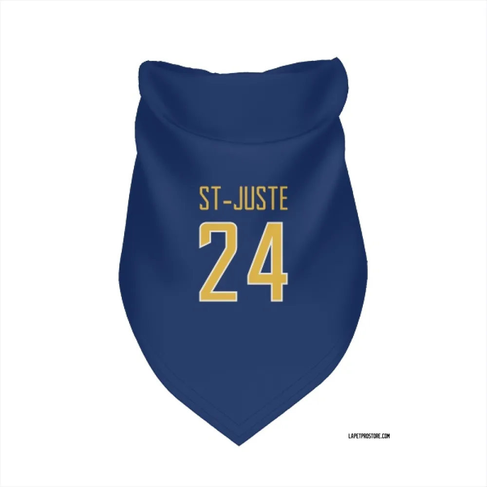 Los Angeles Chargers Benjamin St-Juste Royal Gold Pet Bandana for Dog & Cat