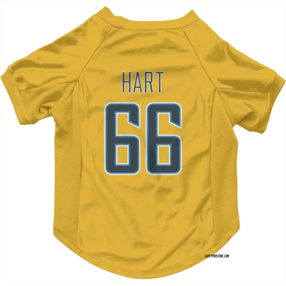 Los Angeles Chargers Bobby Hart Gold Pet Jersey for Dog & Cat