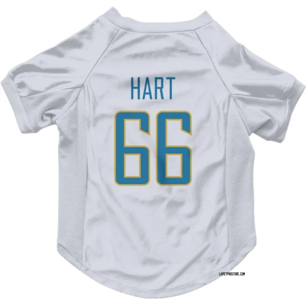 Los Angeles Chargers Bobby Hart White Pet Jersey for Dog & Cat