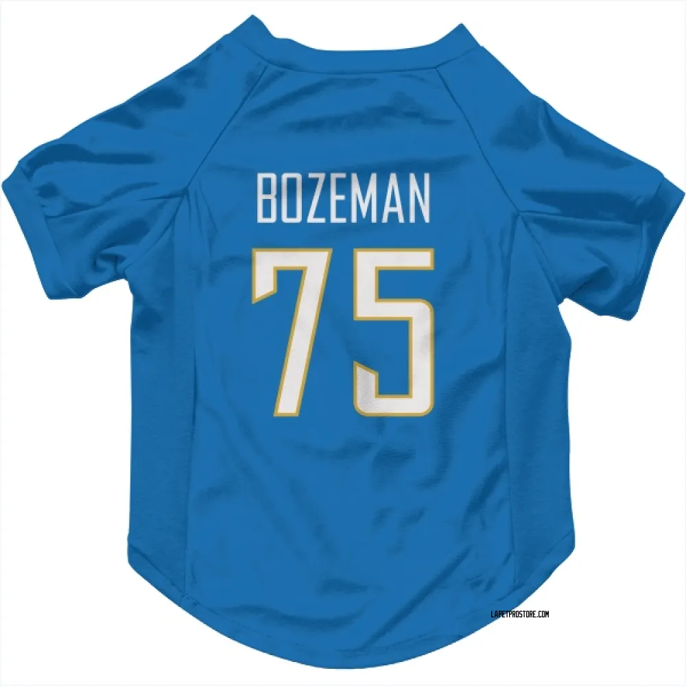 Los Angeles Chargers Bradley Bozeman Powder Blue Pet Jersey for Dog & Cat