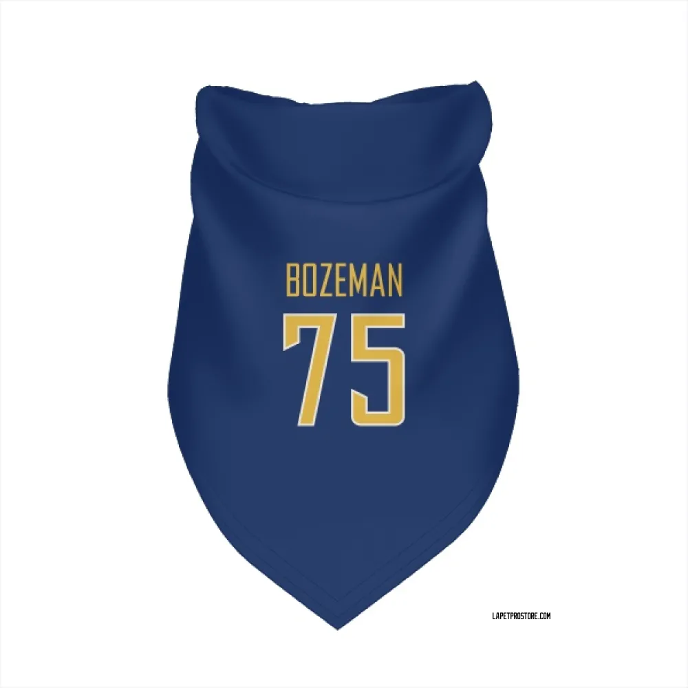 Los Angeles Chargers Bradley Bozeman Royal Gold Pet Bandana for Dog & Cat