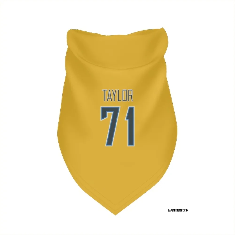 Los Angeles Chargers Branson Taylor Gold Pet Bandana for Dog & Cat
