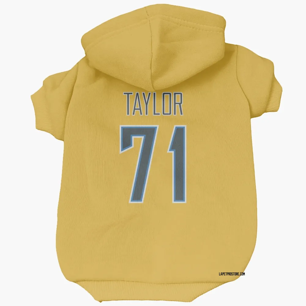 Los Angeles Chargers Branson Taylor Gold Pet Hoodie for Dog & Cat