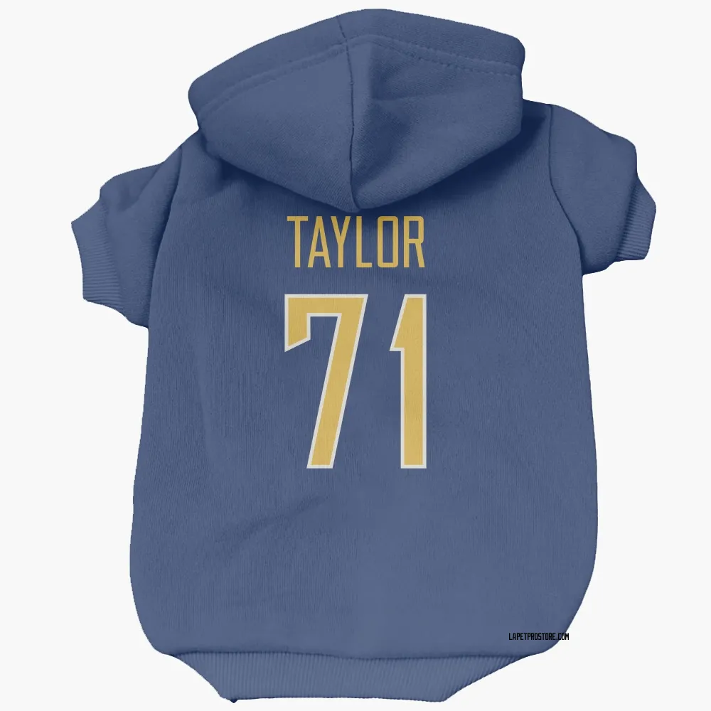 Los Angeles Chargers Branson Taylor Royal Gold Pet Hoodie for Dog & Cat