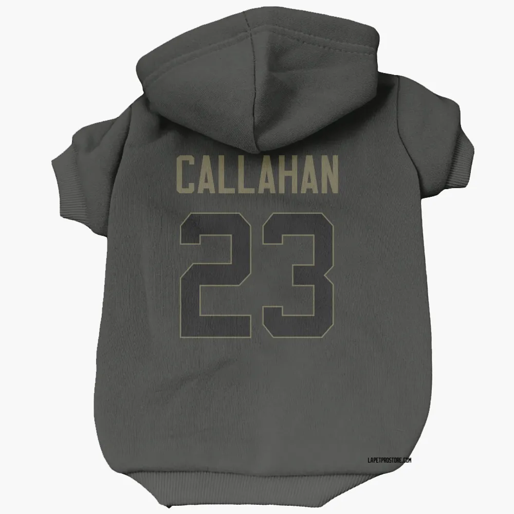 Los Angeles Chargers Bryce Callahan Black Service Pet Hoodie for Dog & Cat