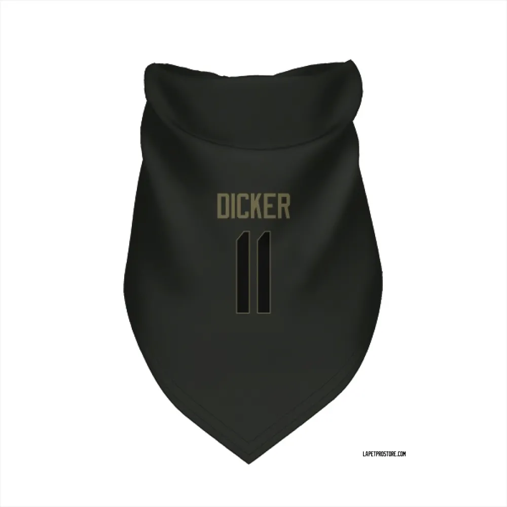 Los Angeles Chargers Cameron Dicker Black Service Pet Bandana for Dog & Cat