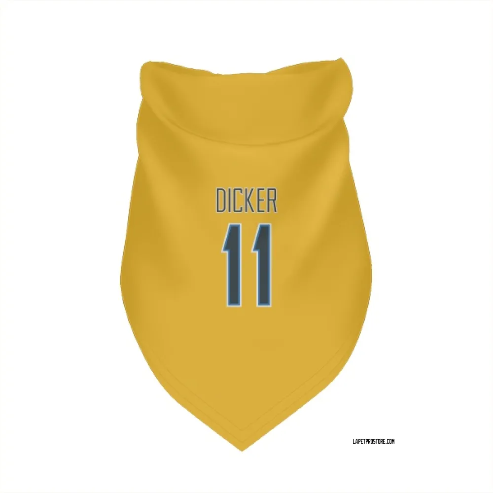 Los Angeles Chargers Cameron Dicker Gold Pet Bandana for Dog & Cat