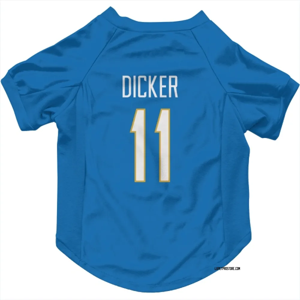 Los Angeles Chargers Cameron Dicker Powder Blue Pet Jersey for Dog & Cat