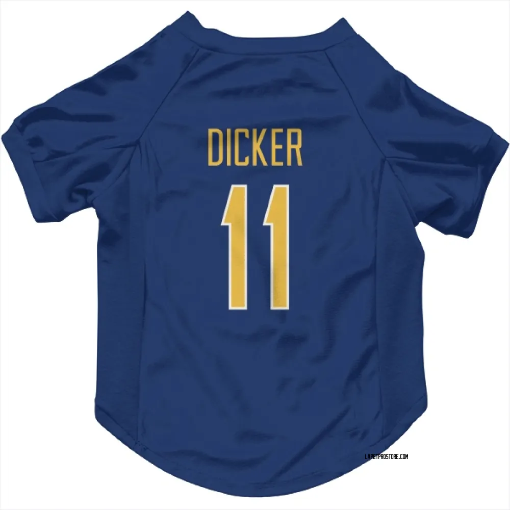 Los Angeles Chargers Cameron Dicker Royal Gold Pet Jersey for Dog & Cat