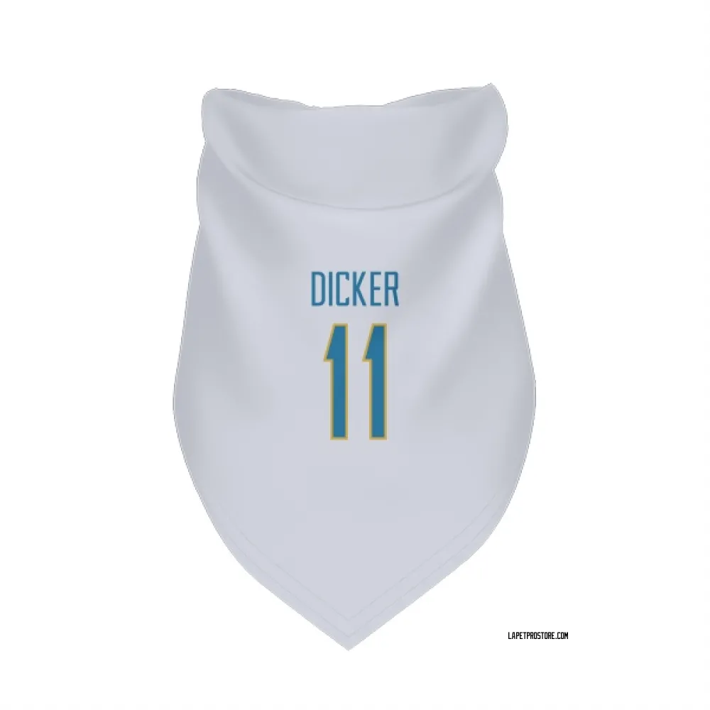 Los Angeles Chargers Cameron Dicker White Pet Bandana for Dog & Cat