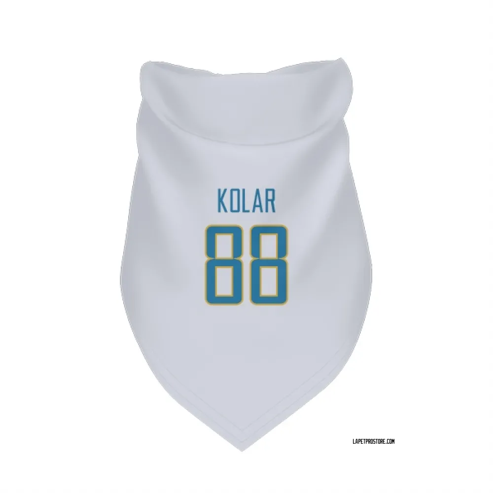 Los Angeles Chargers Charlie Kolar White Pet Bandana for Dog & Cat