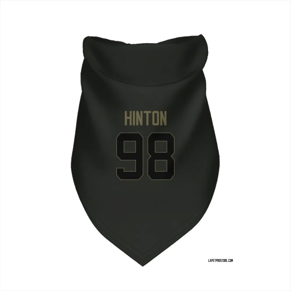 Los Angeles Chargers Christopher Hinton Black Service Pet Bandana for Dog & Cat