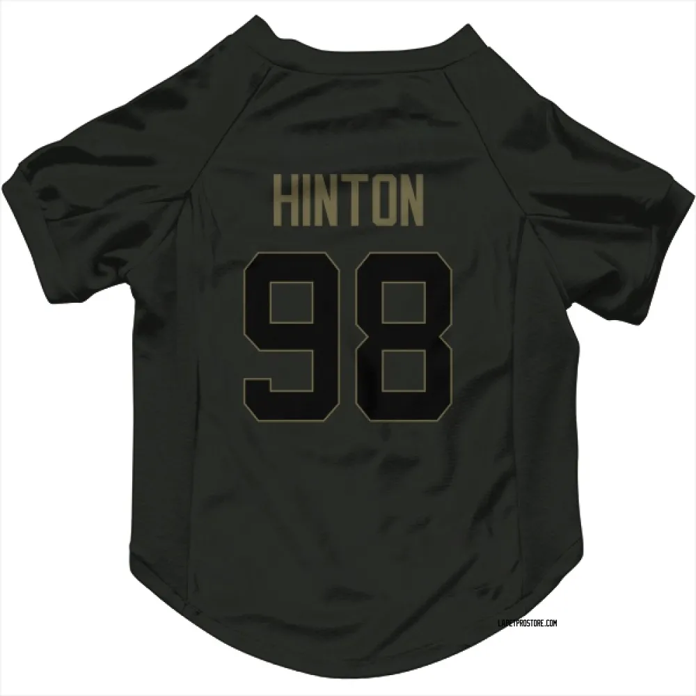 Los Angeles Chargers Christopher Hinton Black Service Pet Jersey for Dog & Cat