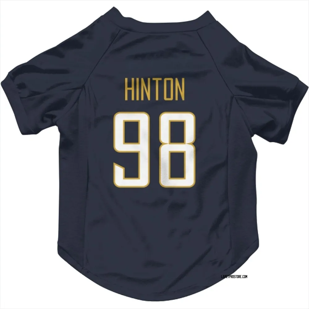 Los Angeles Chargers Christopher Hinton Navy Pet Jersey for Dog & Cat