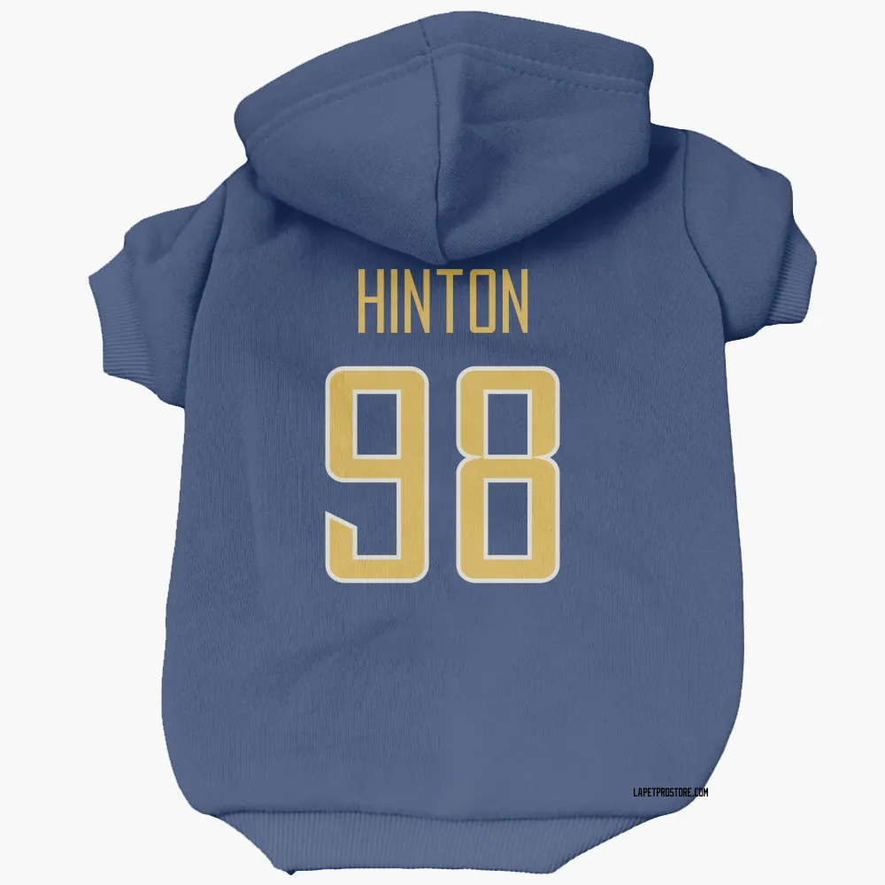 Los Angeles Chargers Christopher Hinton Royal Gold Pet Hoodie for Dog & Cat