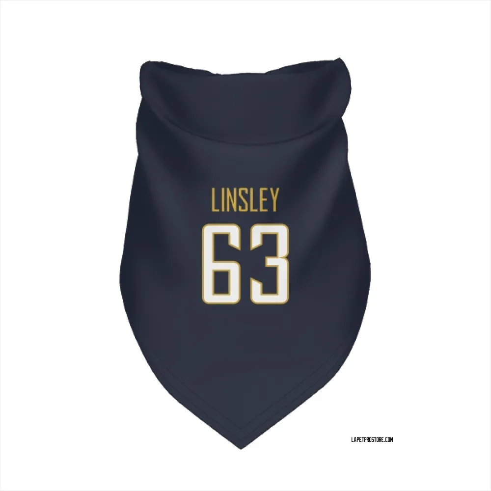 Los Angeles Chargers Corey Linsley Navy Pet Bandana for Dog & Cat