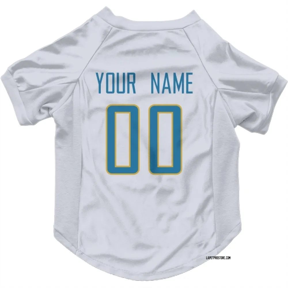 Los Angeles Chargers Custom White Pet Jersey for Dog & Cat
