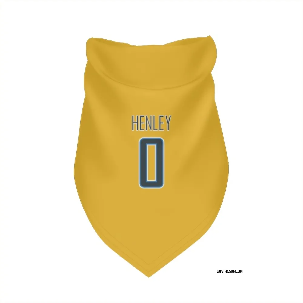 Los Angeles Chargers Daiyan Henley Gold Pet Bandana for Dog & Cat