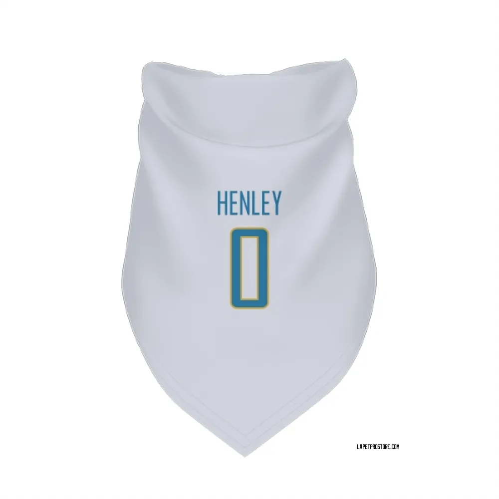 Los Angeles Chargers Daiyan Henley White Pet Bandana for Dog & Cat