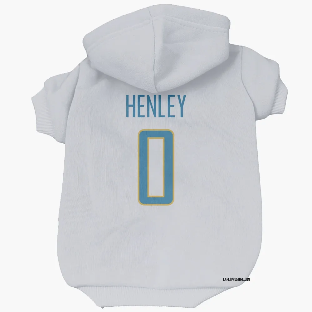 Los Angeles Chargers Daiyan Henley White Pet Hoodie for Dog & Cat