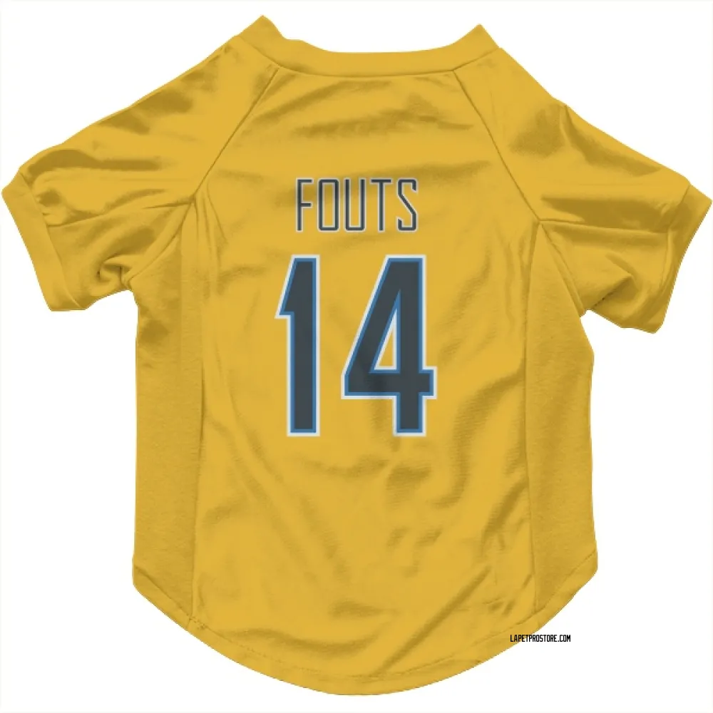 Los Angeles Chargers Dan Fouts Gold Pet Jersey for Dog & Cat