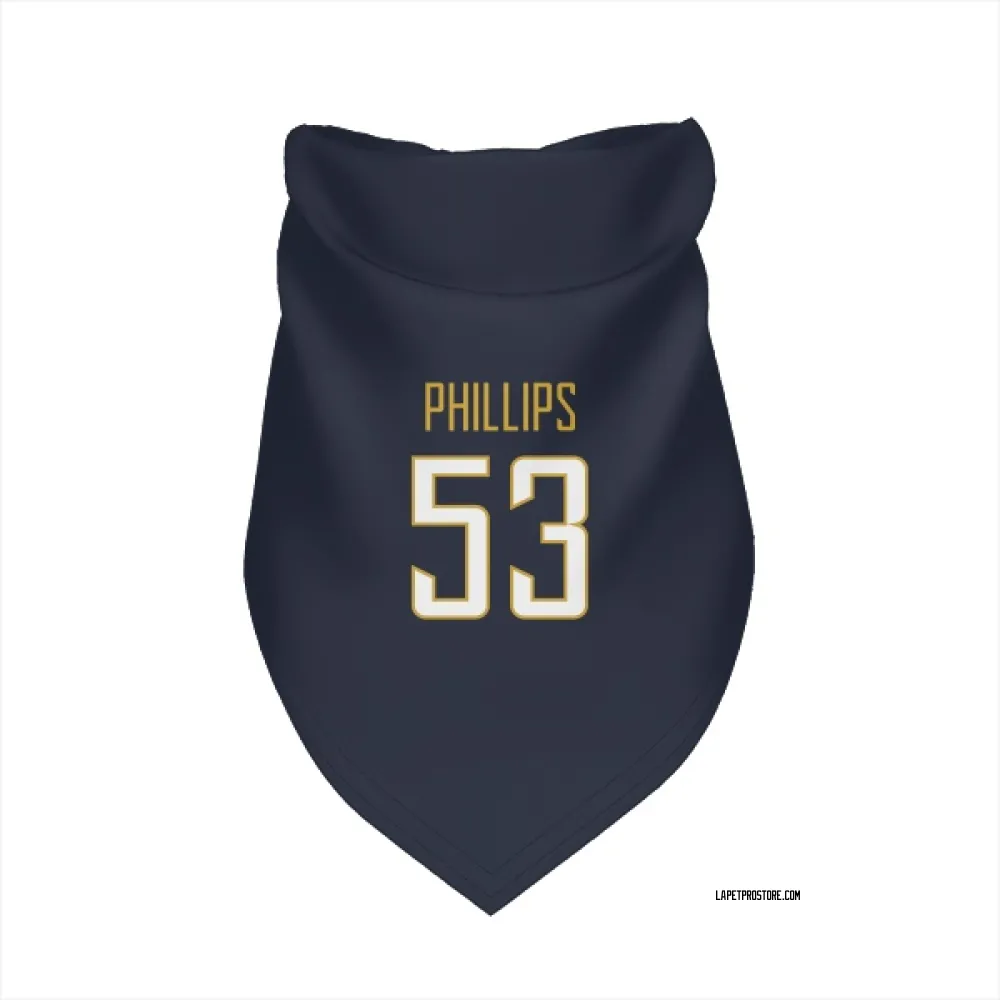 Los Angeles Chargers Del'Shawn Phillips Navy Pet Bandana for Dog & Cat