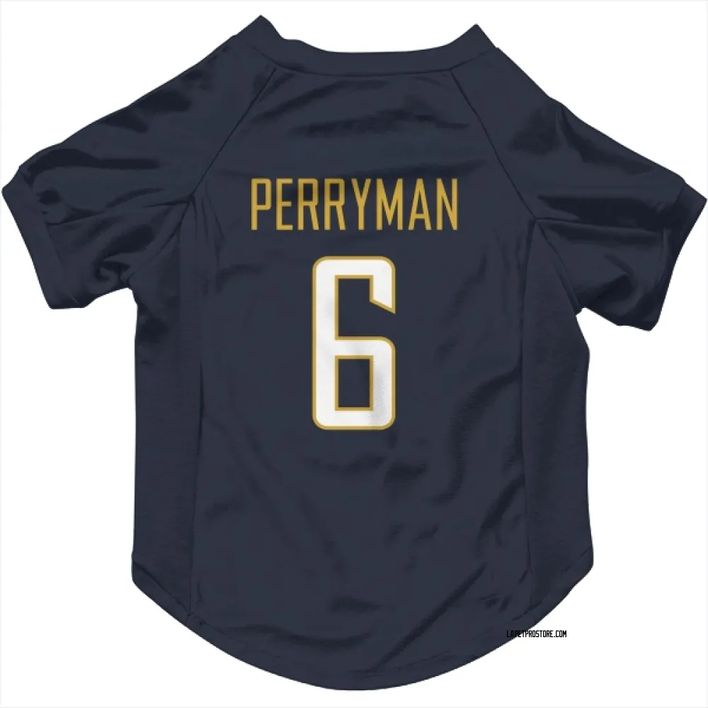 Los Angeles Chargers Denzel Perryman Navy Pet Jersey for Dog & Cat