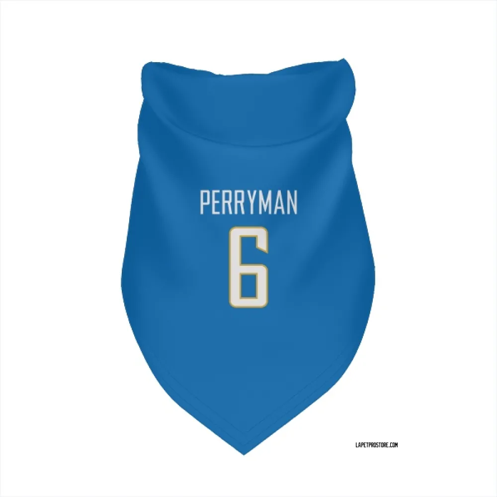 Los Angeles Chargers Denzel Perryman Powder Blue Pet Bandana for Dog & Cat