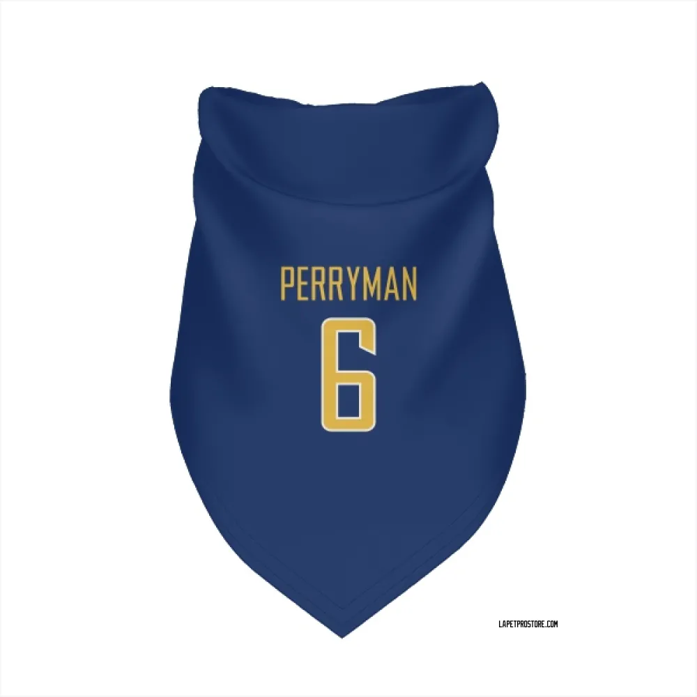 Los Angeles Chargers Denzel Perryman Royal Gold Pet Bandana for Dog & Cat