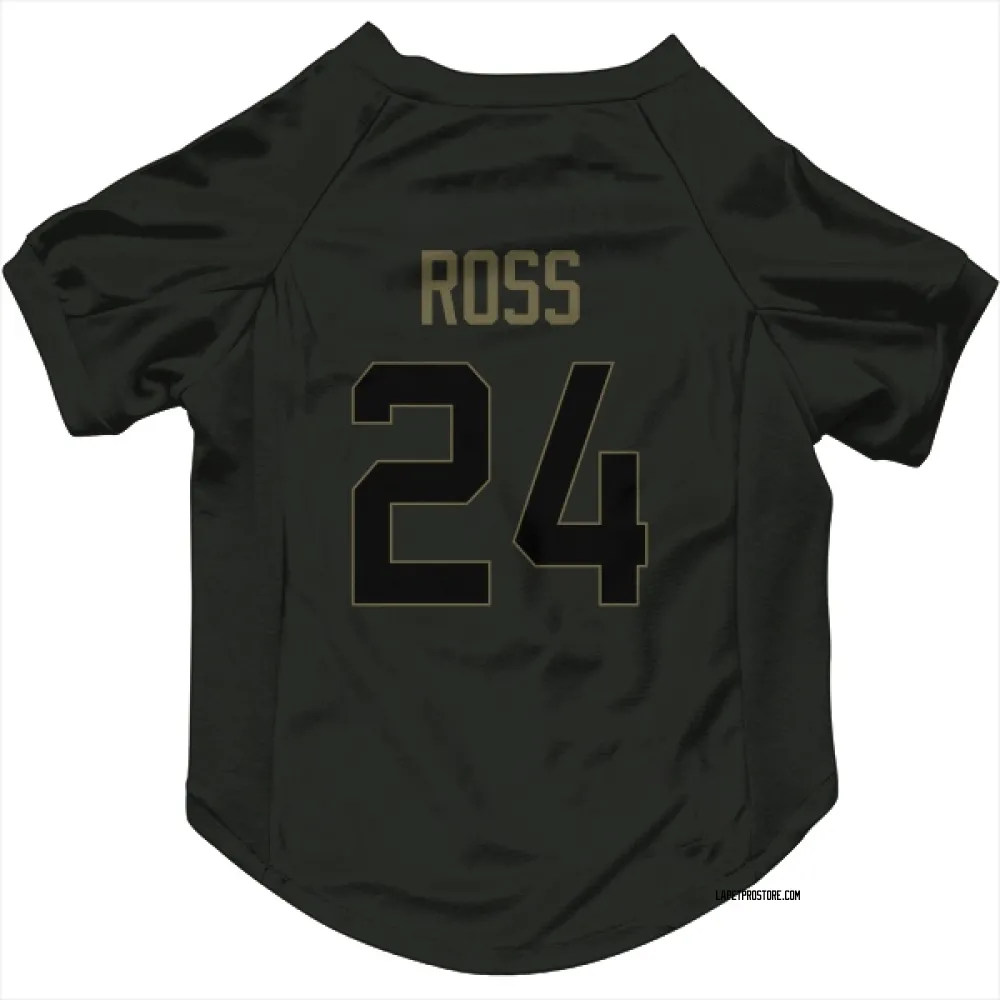 Los Angeles Chargers Devonte Ross Black Service Pet Jersey for Dog & Cat
